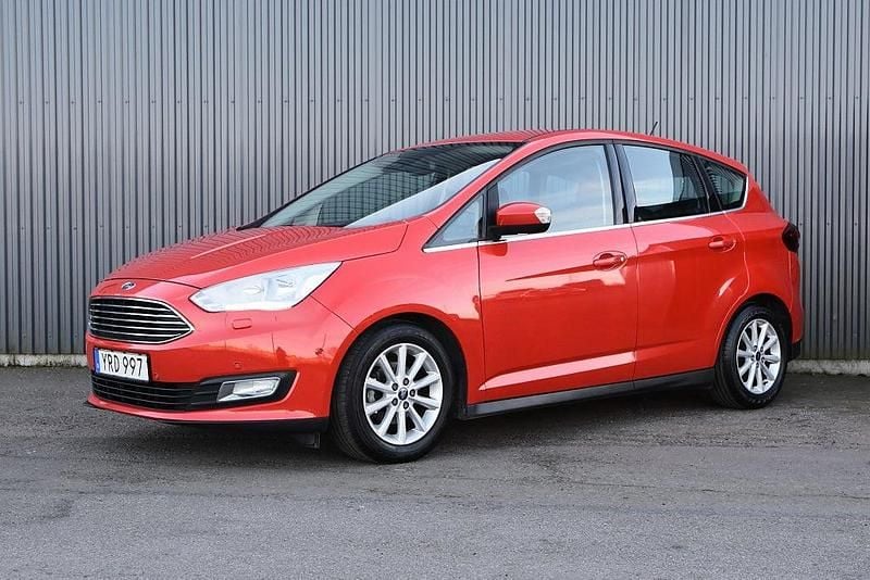 Röd Begagnad 2017 Ford C-MAX Titanium Minibuss | 99 900 kr (Marknadspris) - Bild 1/4