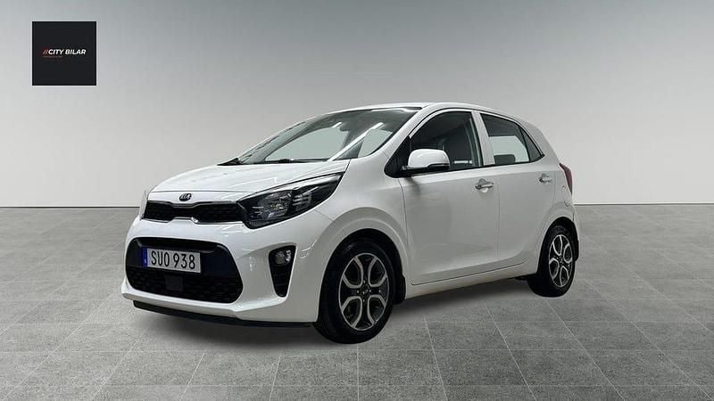 Vit Begagnad 2021 Kia Picanto Advance Halvkombi | 89 900 kr (Marknadspris) - Bild 1/4
