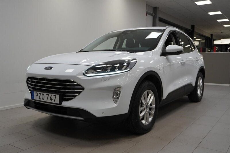 Vit Begagnad 2021 Ford Kuga Titanium SUV | 234 800 kr (Bra pris) - Bild 1/4