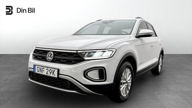 Vit Begagnad 2023 VW T-Roc Life SUV | 299 900 kr (Marknadspris) - Bild 1/4