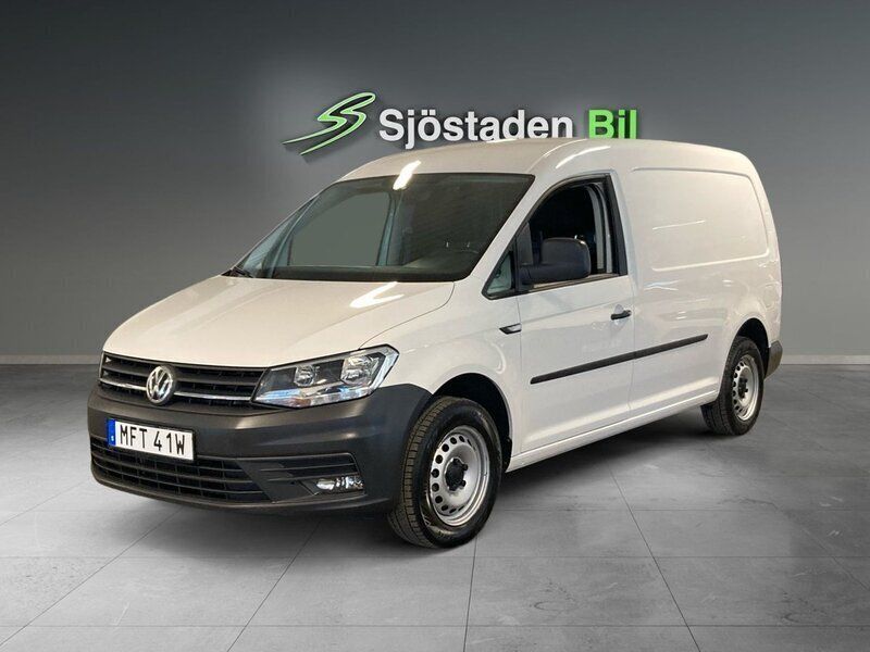 Vit Begagnad 2020 VW Caddy Maxi Minibuss | 197 900 kr (Marknadspris) - Bild 1/3