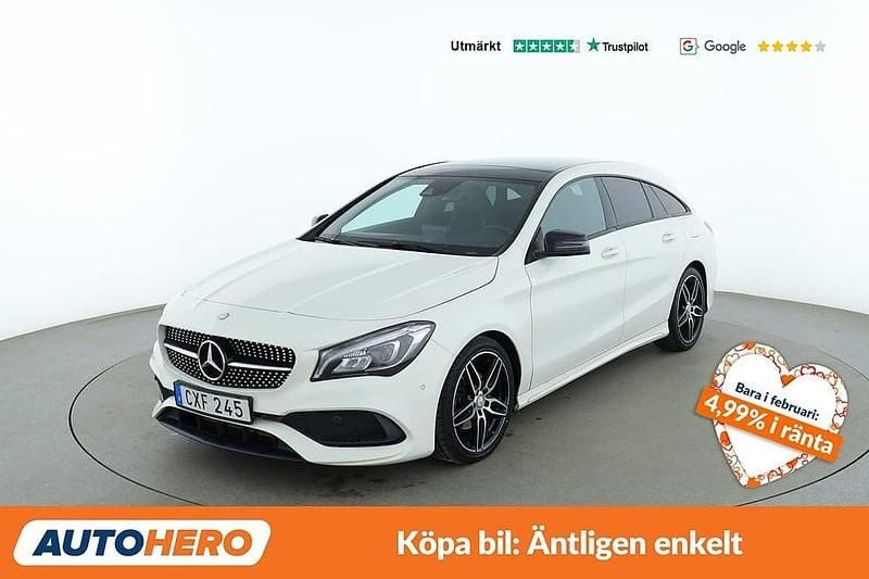 Begagnad Mercedes CLA200 Shooting Brake AMG line 137 HK (100 kW) 2017 Vit Kombi
