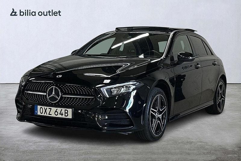 Svart Begagnad 2022 Mercedes A250 AMG Halvkombi | 289 900 kr (Marknadspris) - Bild 1/3