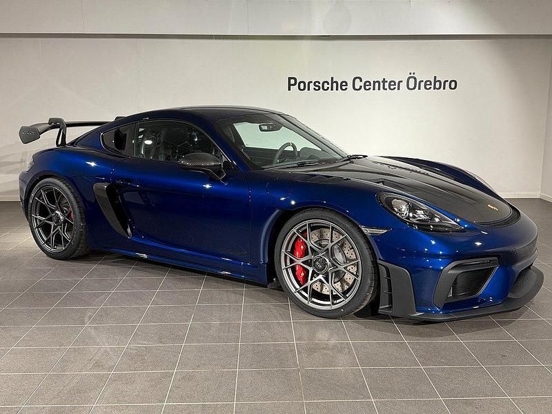 Ny Porsche 718 Cayman GT4 501 HK (368 kW) 2025 Blå Sportkupé