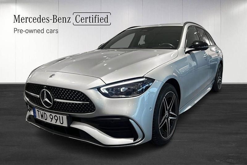 Silver Begagnad 2024 Mercedes E300 AMG Kombi | 499 000 kr - Bild 1/4