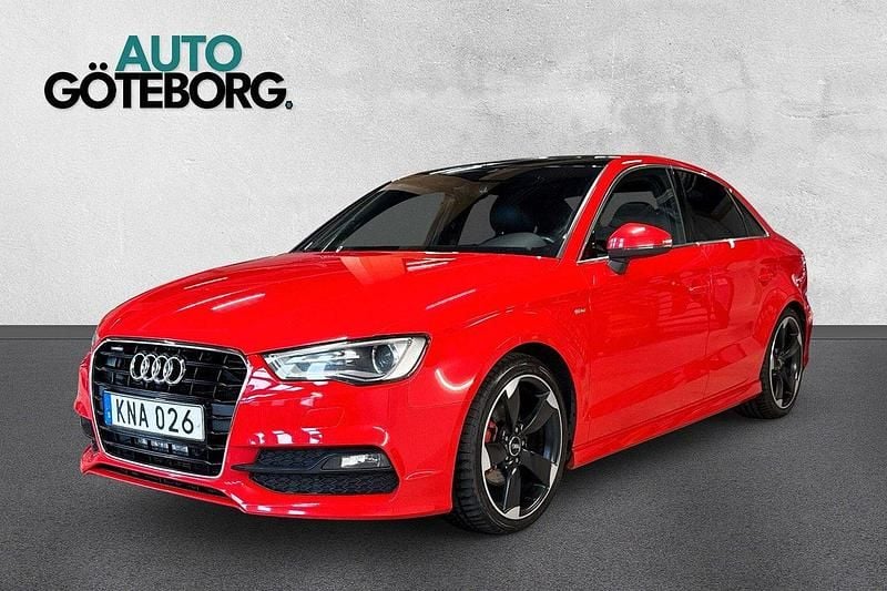 Röd Begagnad 2014 Audi A3 S-Line Sedan | 159 900 kr (Marknadspris) - Bild 1/3