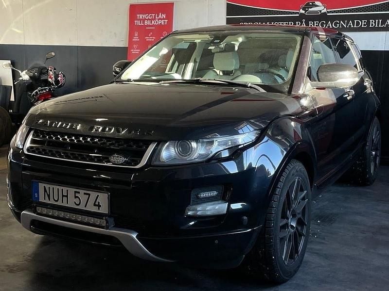 Begagnad Land Rover Range Rover evoque Pure 150 HK (110 kW) 2011 Svart SUV