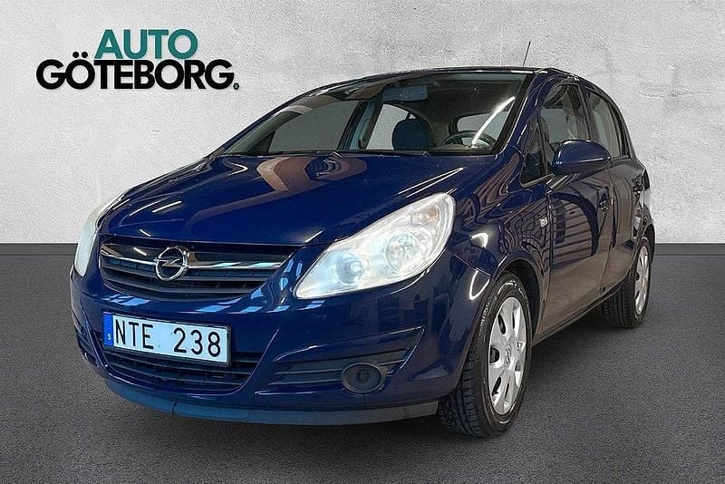 Blå Begagnad 2010 Opel Corsa Enjoy Halvkombi | 59 900 kr (Lite dyr) - Bild 1/3