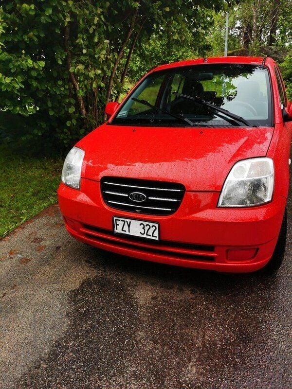 Röd Begagnad 2007 Kia Picanto EX Halvkombi | 29 900 kr (Marknadspris) - Bild 1/4