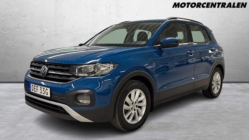 Mörkblå (blå) Begagnad 2019 VW T-Cross SUV | 179 000 kr (Lite dyr) - Bild 1/2