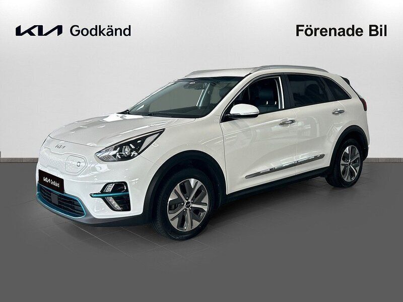 Vit (clear white) Begagnad 2022 Kia e-Niro 4 SUV | 255 000 kr (Bra pris) - Bild 1/4
