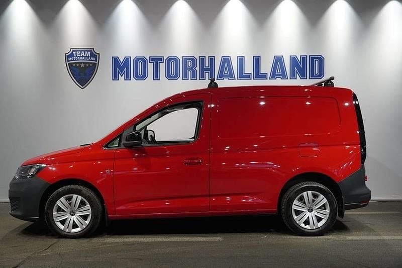 Röd Begagnad 2021 VW Caddy Minibuss | 199 900 kr (Bra pris) - Bild 1/4