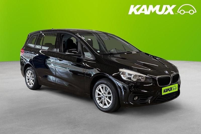 Svart Begagnad 2016 BMW 218 Gran Tourer Advantage Minibuss | 164 700 kr (Marknadspris) - Bild 1/3