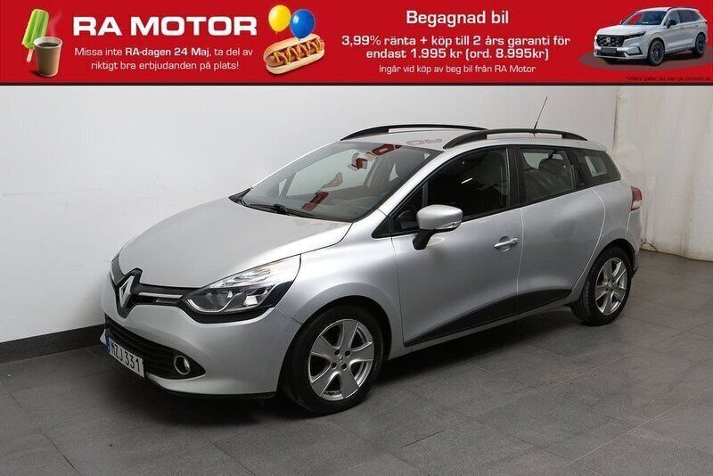 Silver Begagnad 2016 Renault Clio GrandTour Dynamique Kombi | 89 800 kr (Marknadspris) - Bild 1/3