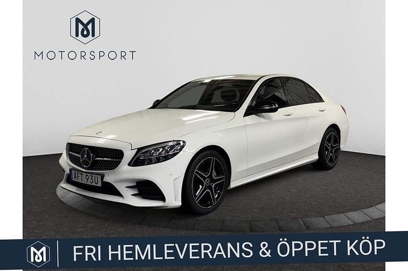 Vit Begagnad 2019 Mercedes C200 AMG Sedan | 239 900 kr (Marknadspris) - Bild 1/3