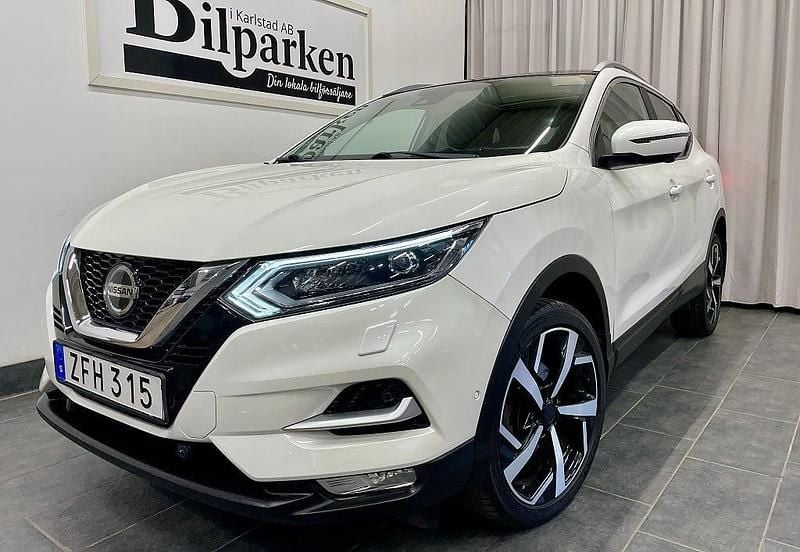 Vit Begagnad 2018 Nissan Qashqai SUV | 159 900 kr (Marknadspris) - Bild 1/4