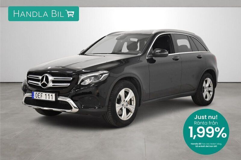 Svart Begagnad 2016 Mercedes GLC220 SUV | 284 800 kr (Marknadspris) - Bild 1/3