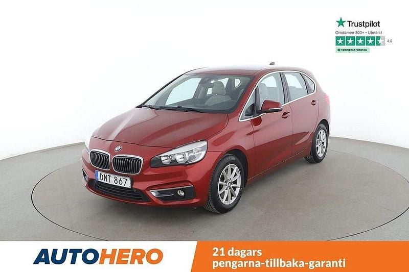 Röd Begagnad 2014 BMW 218 Active Tourer Luxury Line Minibuss | 154 000 kr (Marknadspris) - Bild 1/4