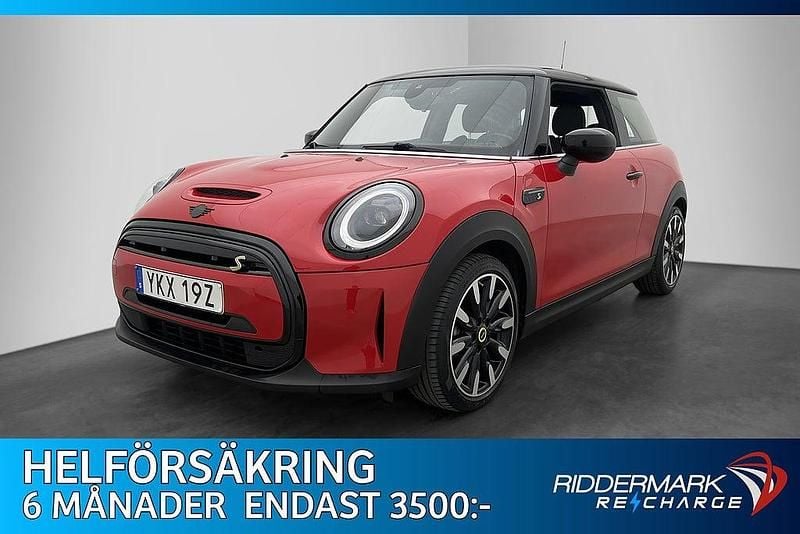 Röd Begagnad 2022 Mini Cooper SE Halvkombi | 184 900 kr (Marknadspris) - Bild 1/4