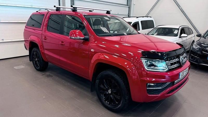 Röd Begagnad 2019 VW Amarok Pickup | 399 000 kr (Dyr) - Bild 1/4