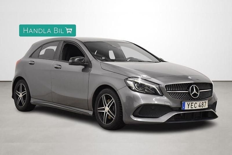 Begagnad Mercedes A200 AMG line 136 HK (100 kW) 2016 Grå Halvkombi