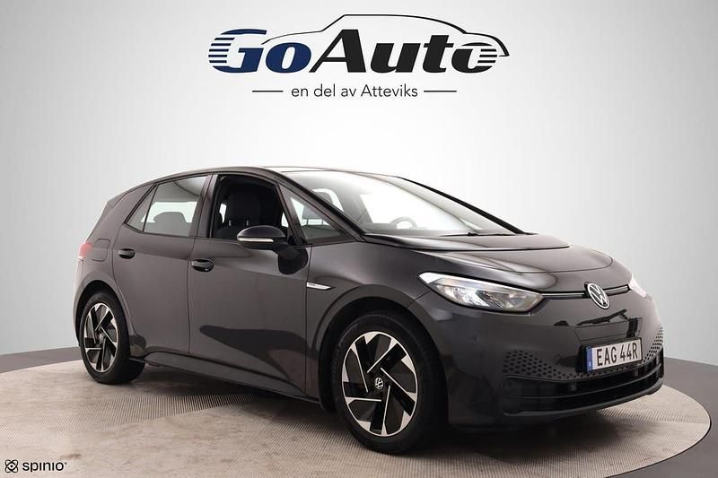 Mörkgrå (grå) Begagnad 2021 VW ID.3 Pro Performance Halvkombi | 224 500 kr (Marknadspris) - Bild 1/4