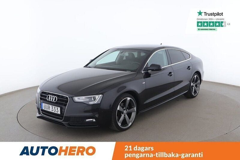 Svart Begagnad 2014 Audi A5 Sportback Halvkombi | 154 000 kr - Bild 1/4