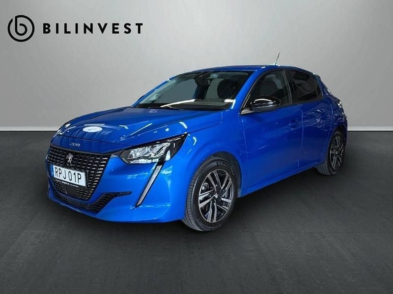 Blå Begagnad 2023 Peugeot 208 Allure Halvkombi | 209 900 kr (Lite dyr) - Bild 1/4