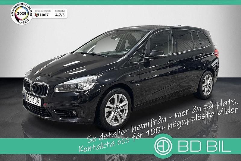Begagnad BMW 220 Sport Line 190 HK (139 kW) 2017 Svartmetallic Minibuss