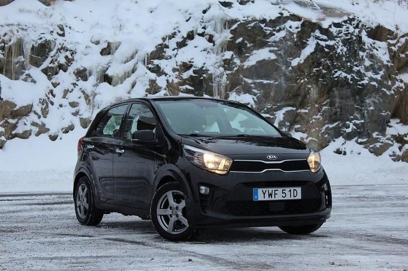 Svart Begagnad 2021 Kia Picanto Advance Halvkombi | 104 900 kr (Bra pris) - Bild 1/4