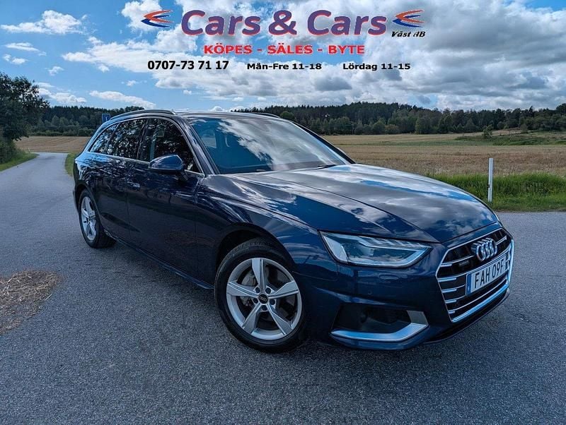 Blå Begagnad 2022 Audi A4 Kombi | 319 900 kr (Marknadspris) - Bild 1/4