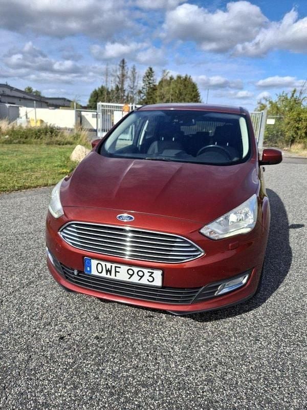 Röd Begagnad 2015 Ford C-MAX Minibuss | 60 000 kr (Marknadspris) - Bild 1/4