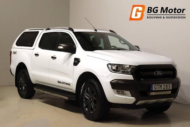 Vit Begagnad 2018 Ford Ranger Wildtrack Pickup | 209 900 kr (Marknadspris) - Bild 1/3