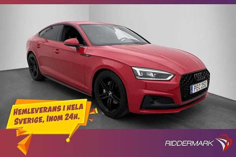 Röd Begagnad 2017 Audi A5 Sportback S-Line Halvkombi | 264 900 kr - Bild 1/3