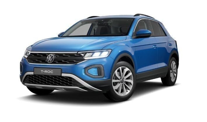 Blå Ny 2025 VW T-Roc SUV | 378 800 kr (Marknadspris) - Bild 1/1