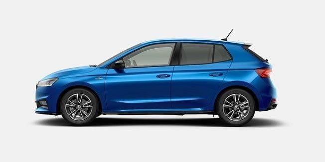 Blå Ny 2025 Skoda Fabia Monte Carlo Halvkombi | 229 900 kr (Marknadspris) - Bild 1/3