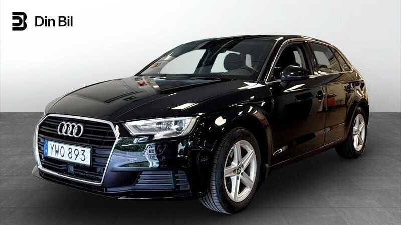Svart Begagnad 2017 Audi A3 Sportback Proline Halvkombi | 189 000 kr (Lite dyr) - Bild 1/4