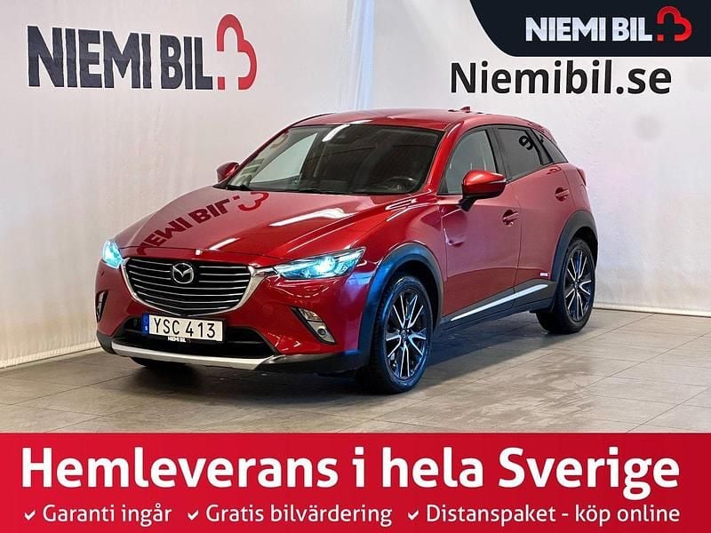 Röd Begagnad 2017 Mazda CX-3 Optimum SUV | 199 900 kr (Marknadspris) - Bild 1/3