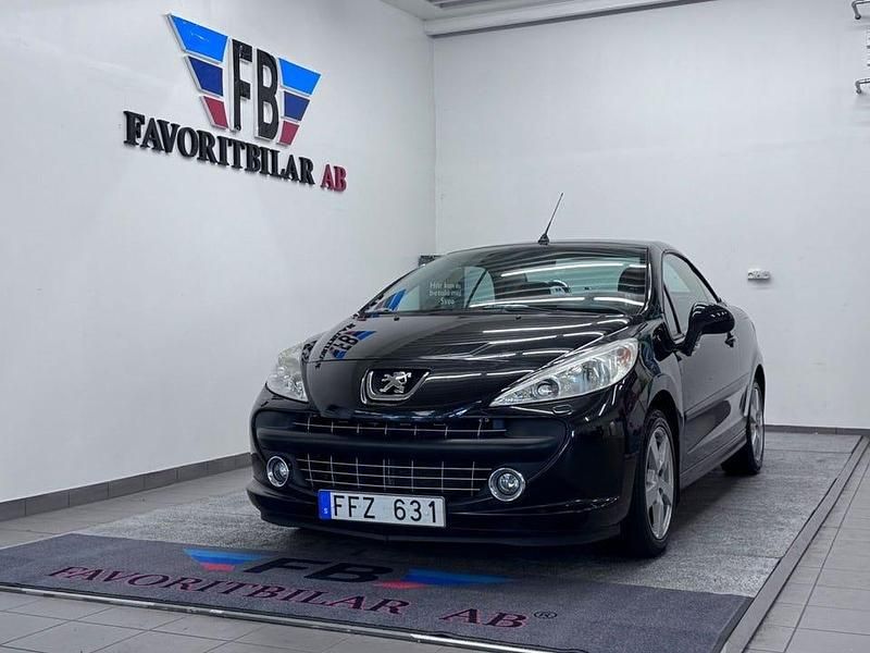 Svart Begagnad 2007 Peugeot 207 CC Cab | 39 900 kr (Marknadspris) - Bild 1/4