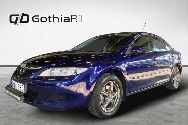 Mörkblå Begagnad 2004 Mazda 6 Inclusive Halvkombi | 34 900 kr (Marknadspris) - Bild 1/4