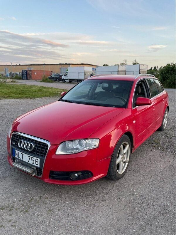 Röd Begagnad 2008 Audi A4 S-Line Kombi | 7 990 kr (Superpris) - Bild 1/4