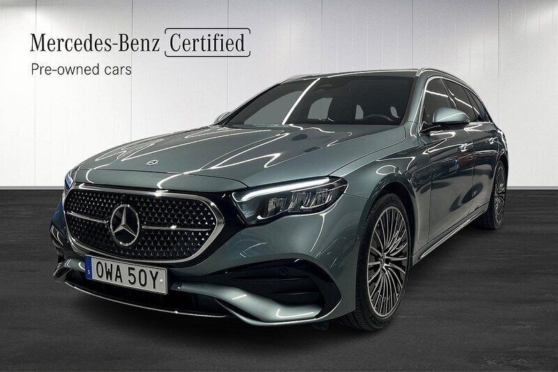 Grön Begagnad 2023 Mercedes E300 Advanced Kombi | 649 000 kr (Marknadspris) - Bild 1/4