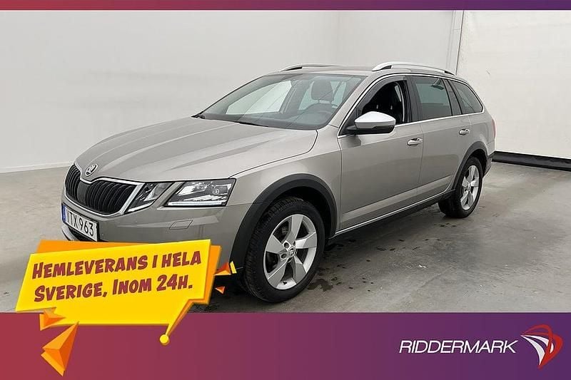 Lbrun Begagnad 2018 Skoda Octavia Scout Kombi | 249 800 kr (Marknadspris) - Bild 1/3