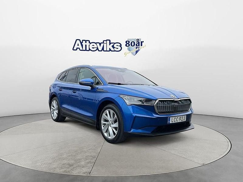 Begagnad Skoda Enyaq iV 152 kW (207 HK) 2021 Blå SUV