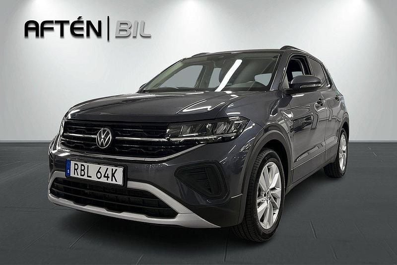 Grå Begagnad 2024 VW T-Cross Life SUV | 245 800 kr (Marknadspris) - Bild 1/3