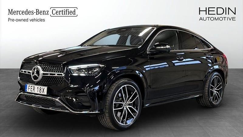 Svart Begagnad 2024 Mercedes GLE350 AMG Line Premium Sportkupé | 989 900 kr - Bild 1/4