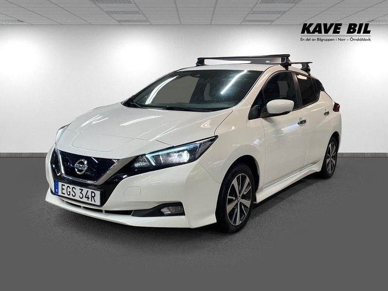 Vit Begagnad 2020 Nissan Leaf Halvkombi | 159 900 kr (Bra pris) - Bild 1/4