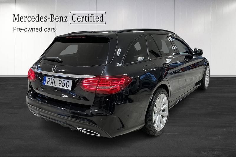 Begagnad Mercedes C300e AMG 194 HK (142 kW) 2020 Svart Kombi