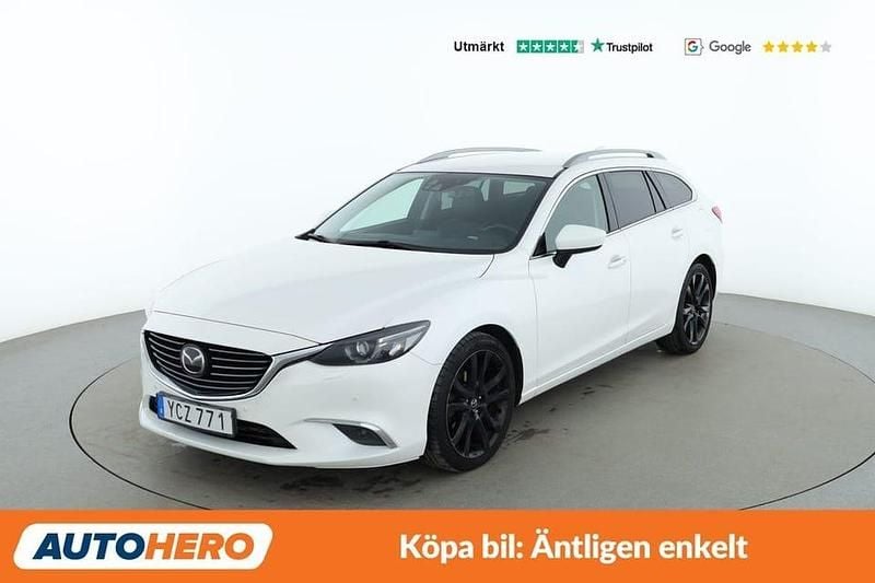 Vit Begagnad 2015 Mazda 6 Kombi | 137 000 kr (Marknadspris) - Bild 1/4