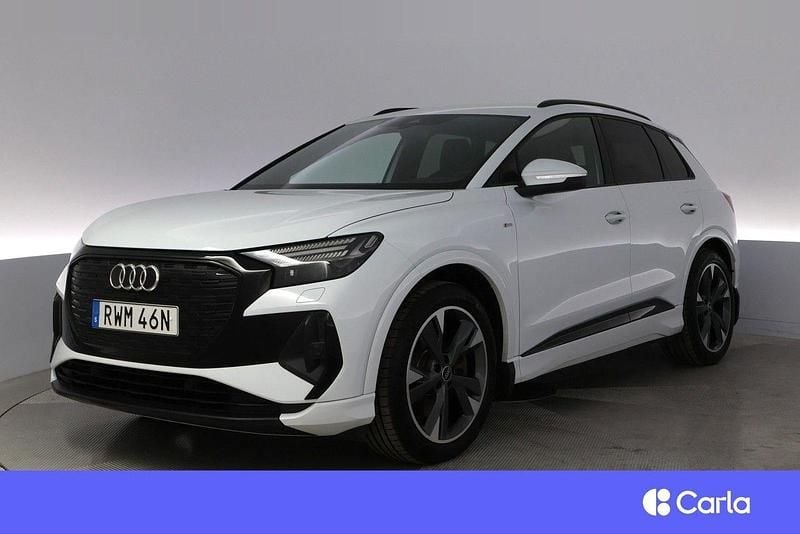 Vit Begagnad 2022 Audi Q4 e-tron S-Line SUV | 378 900 kr (Bra pris) - Bild 1/4